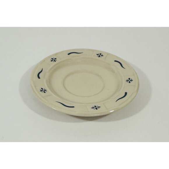 Longaberger Pottery Saucer Plate Woven Traditions Classic Heritage Blue USA - Picture 6 of 8